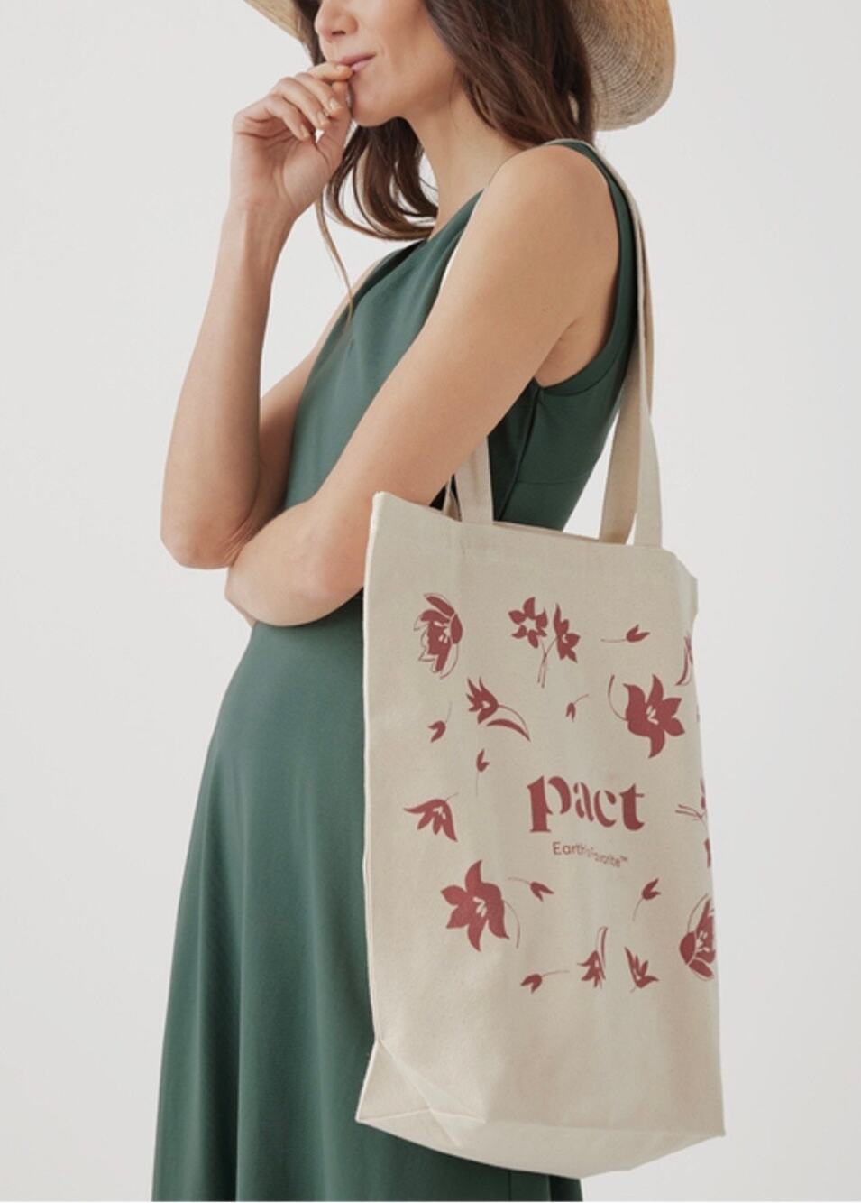 PACT NWOT Organic Cotton Canvas Tote Bag